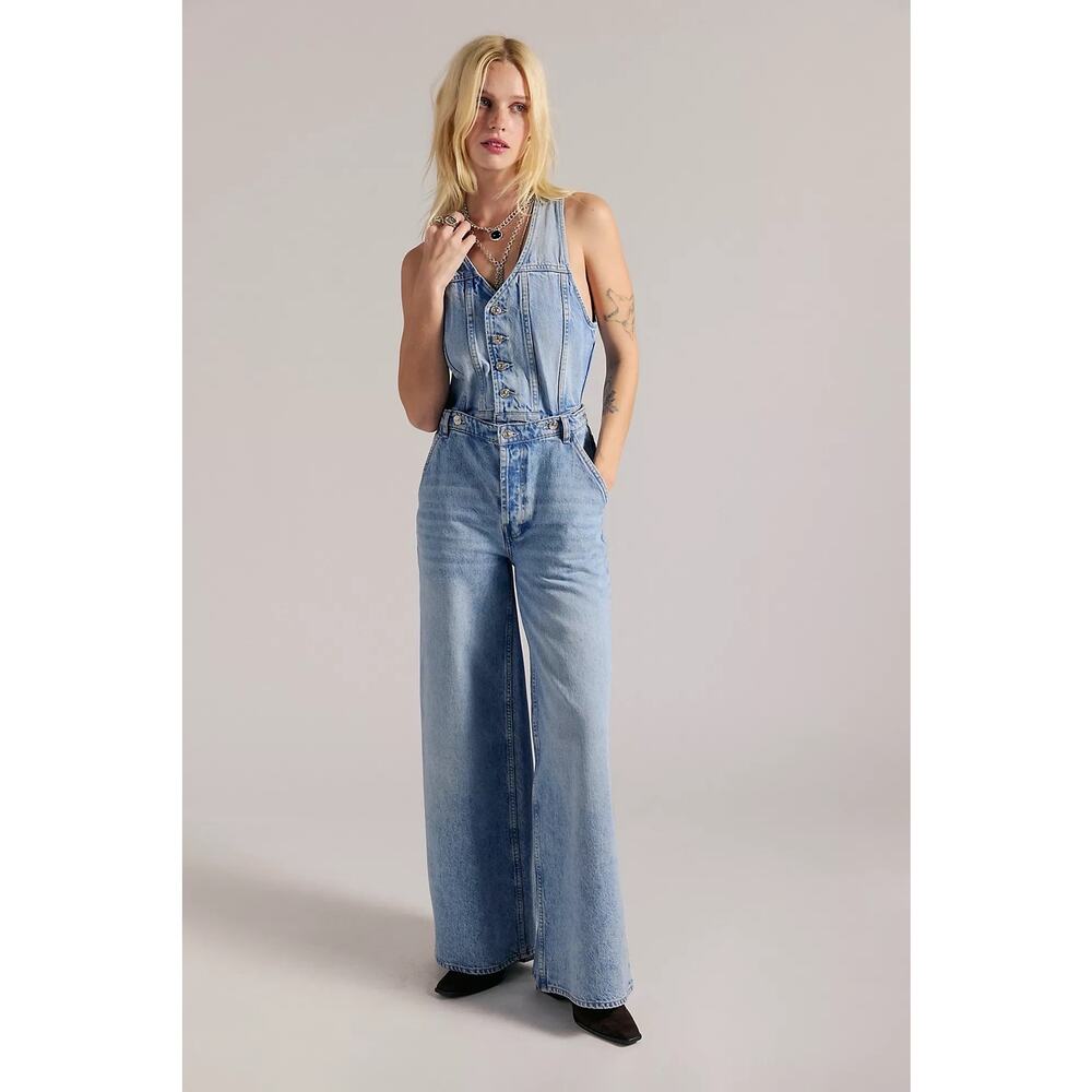 Free People Better Together Convertible Jumpsuit, NWT, size S